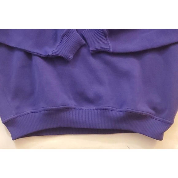 St. Croix Collections For Mondo Uomo 1/4 Zip Sweater XL Purple Linen Blend USA - Picture 2 of 7